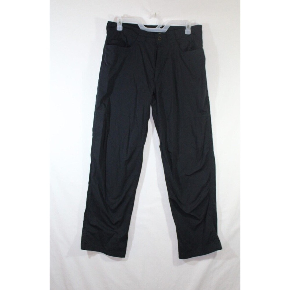 Cabela's Hiking Pants Men 36x32 Black Straight Leg Lightweight Msh Lined Outdoor
